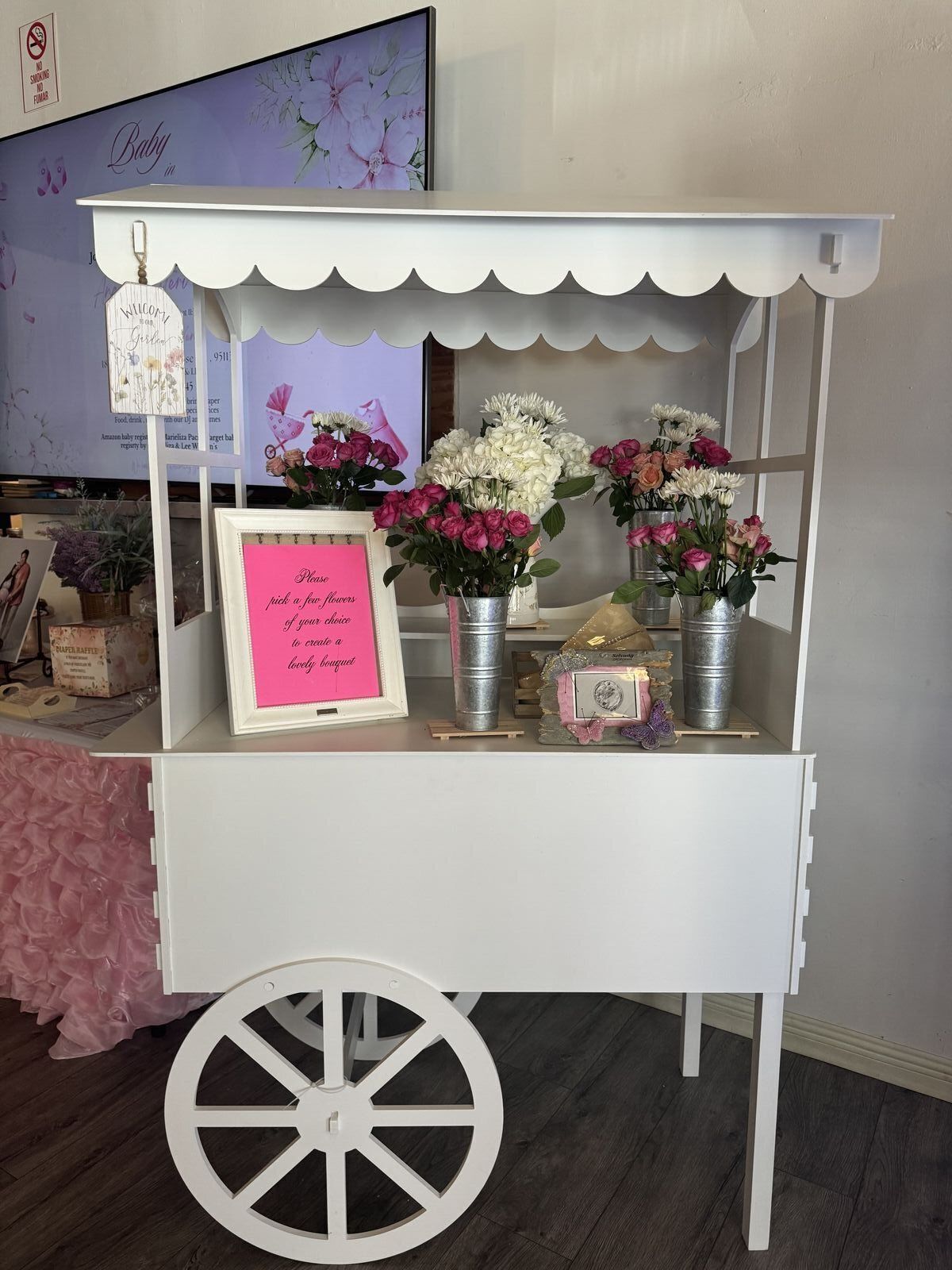 Beautiful baby shower decorations at The Prestige Venue