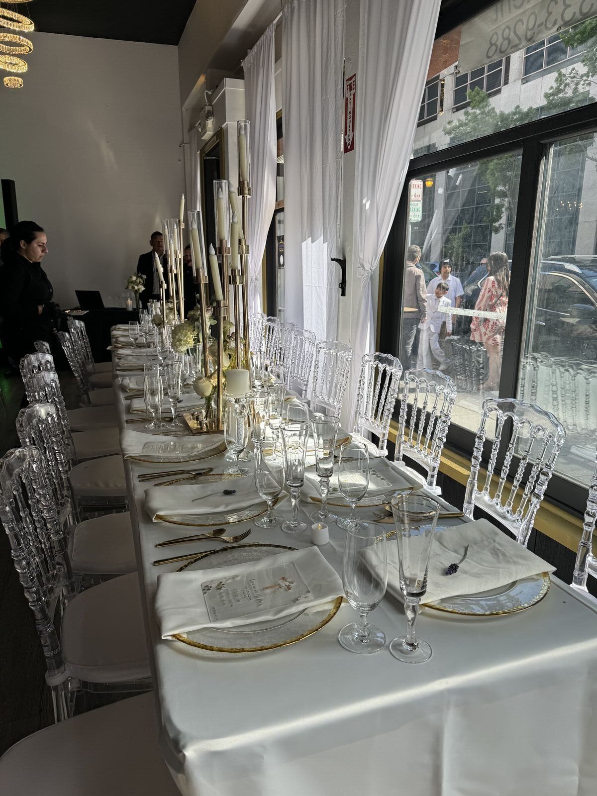 Elegantly decorated table setting at The Prestige Venue San Jose