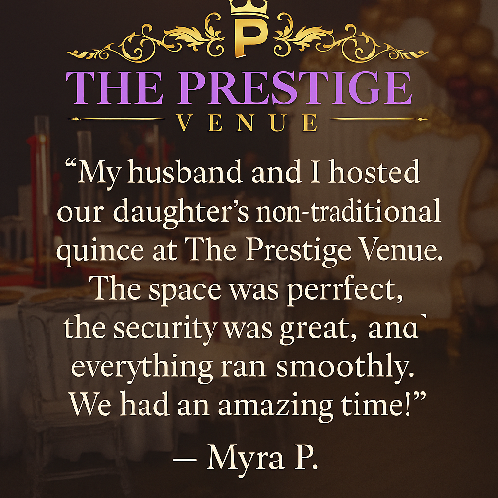 5-star Google review from Myra P. about her daughter's quinceañera