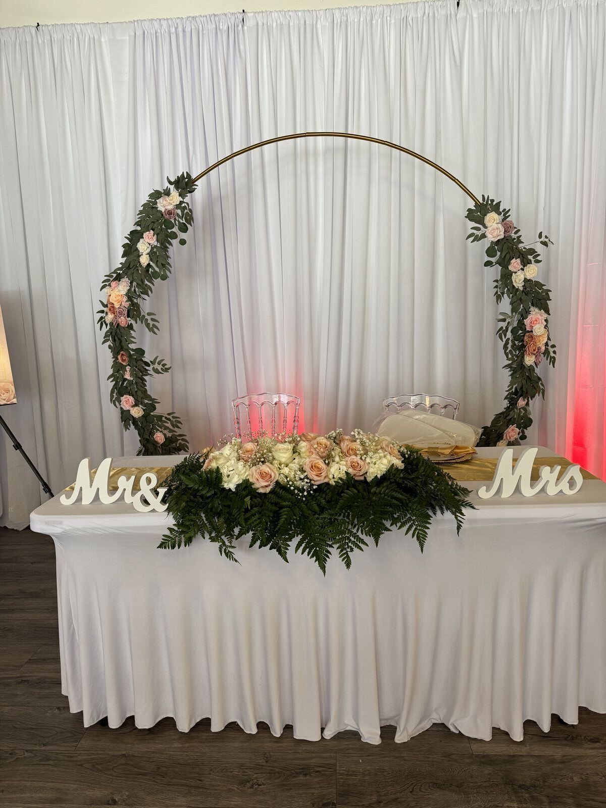 The Prestige Venue intimate wedding reception setup