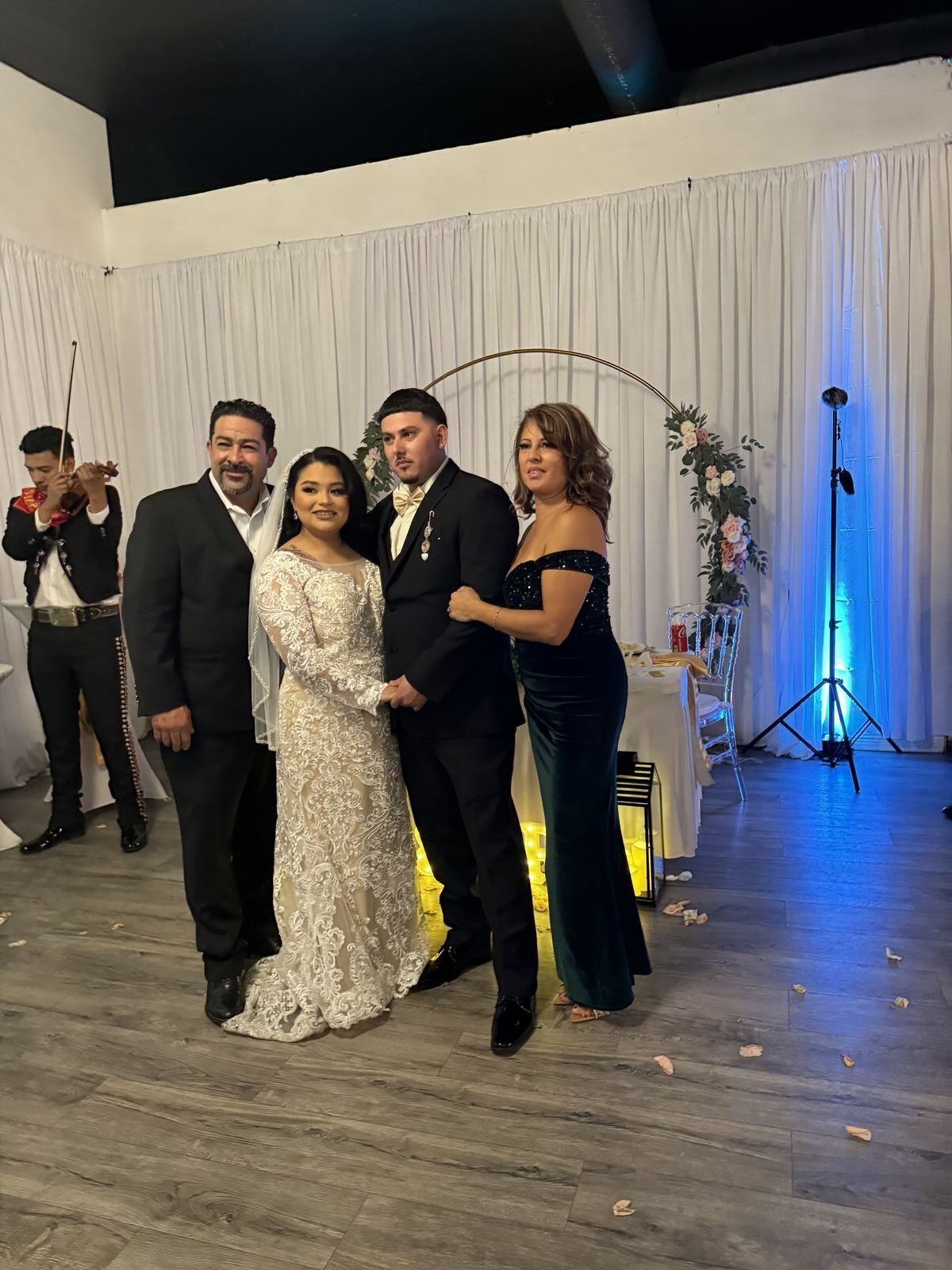 Wedding decor details with flowers and elegant touches